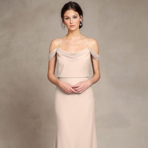 Jenny Yoo Sabine Dress in Chai - Picture 1 of 6